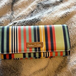 Nautica Multicolor Striped Clutch